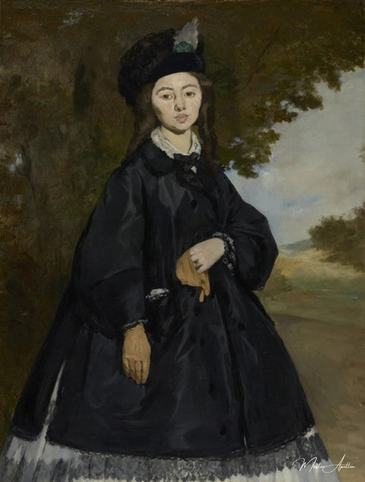 Portrait de Madame Brunet - Edouard Manet - Reproductions de tableaux et peintures haut de gamme