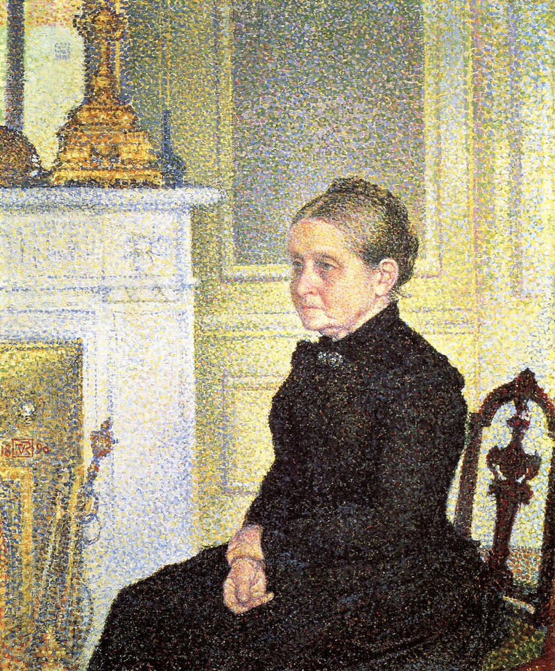Madame Charles Maus Portresi - Théodore van Rysselberghe