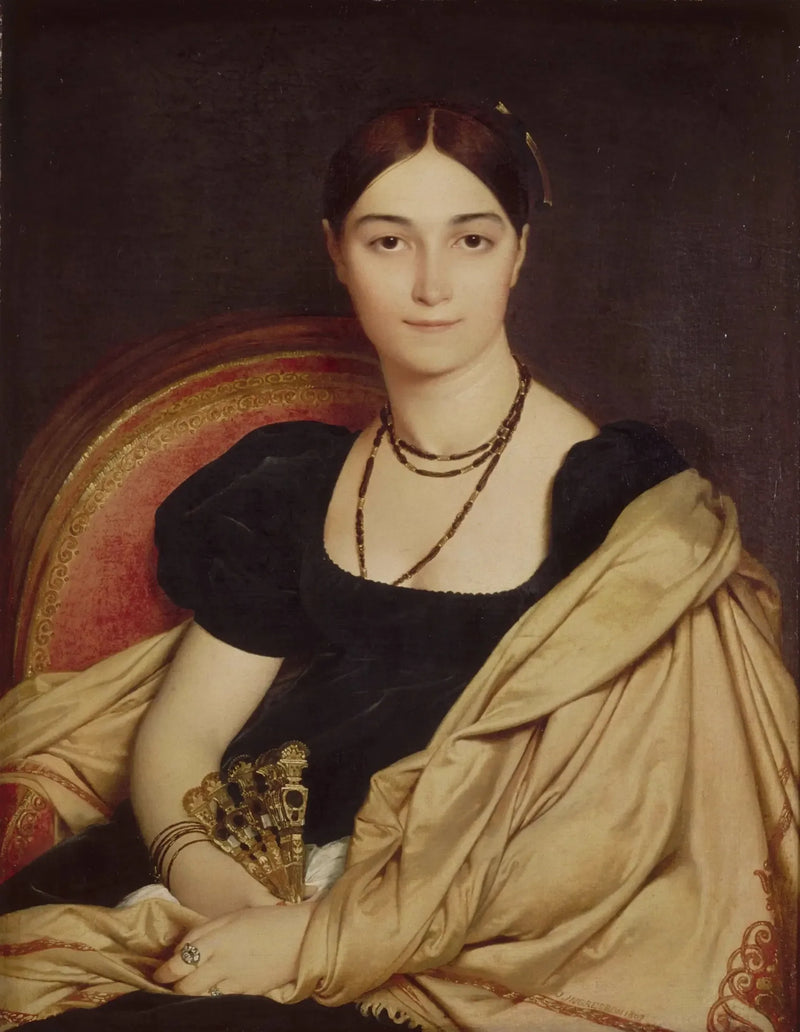 Madame Duvaucey Portresi - Jean-Auguste-Dominique Ingres