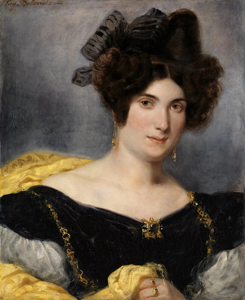 Madame François Simon Portresi - Eugène Delacroix