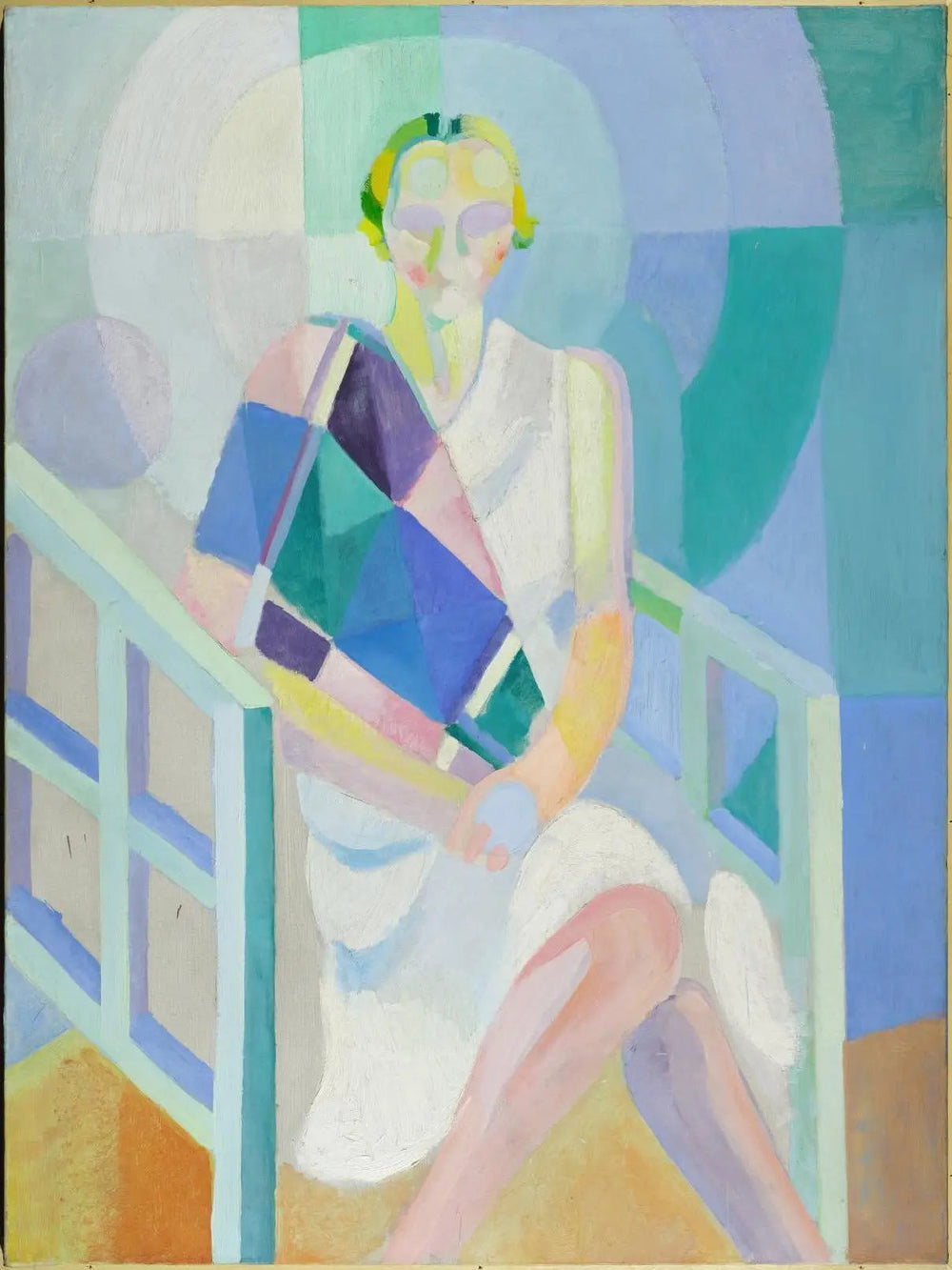 Portrait de Madame Heim - Robert Delaunay image 1 reproduction artisanale de tableau