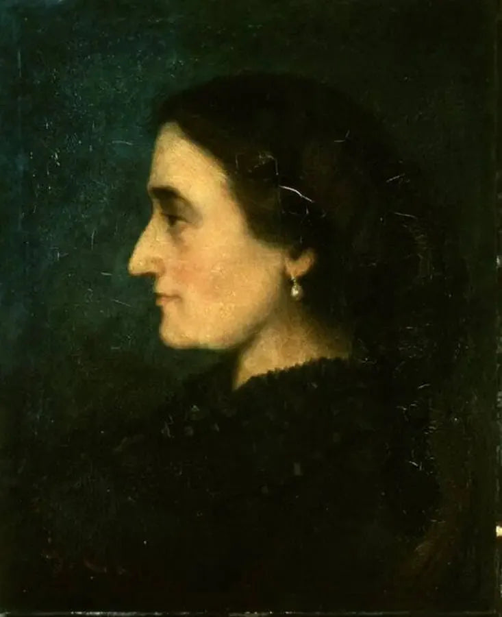 Madame Jolicler'in profil portresi - Gustave Courbet