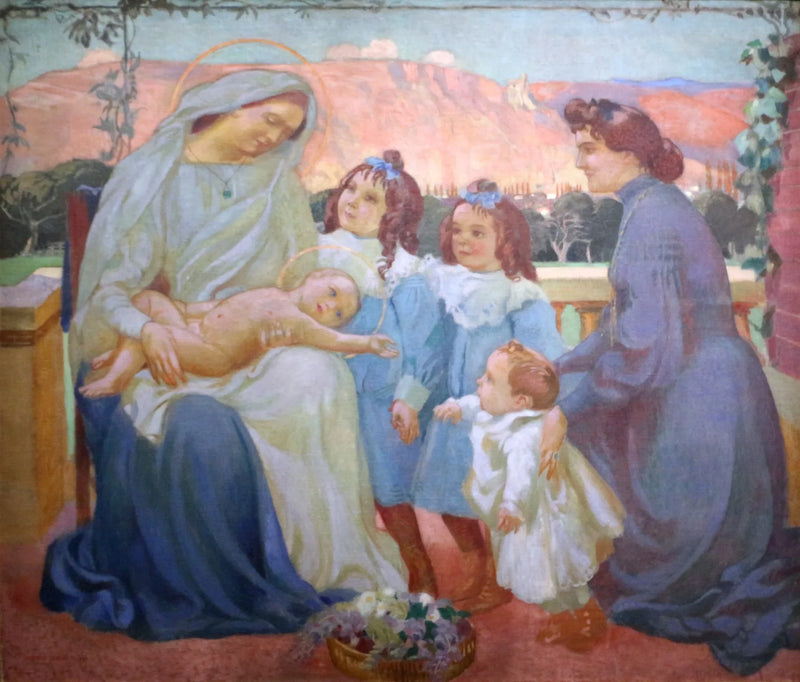 Madame de la Laurencie ve çocuklarının Portresi - Maurice Denis