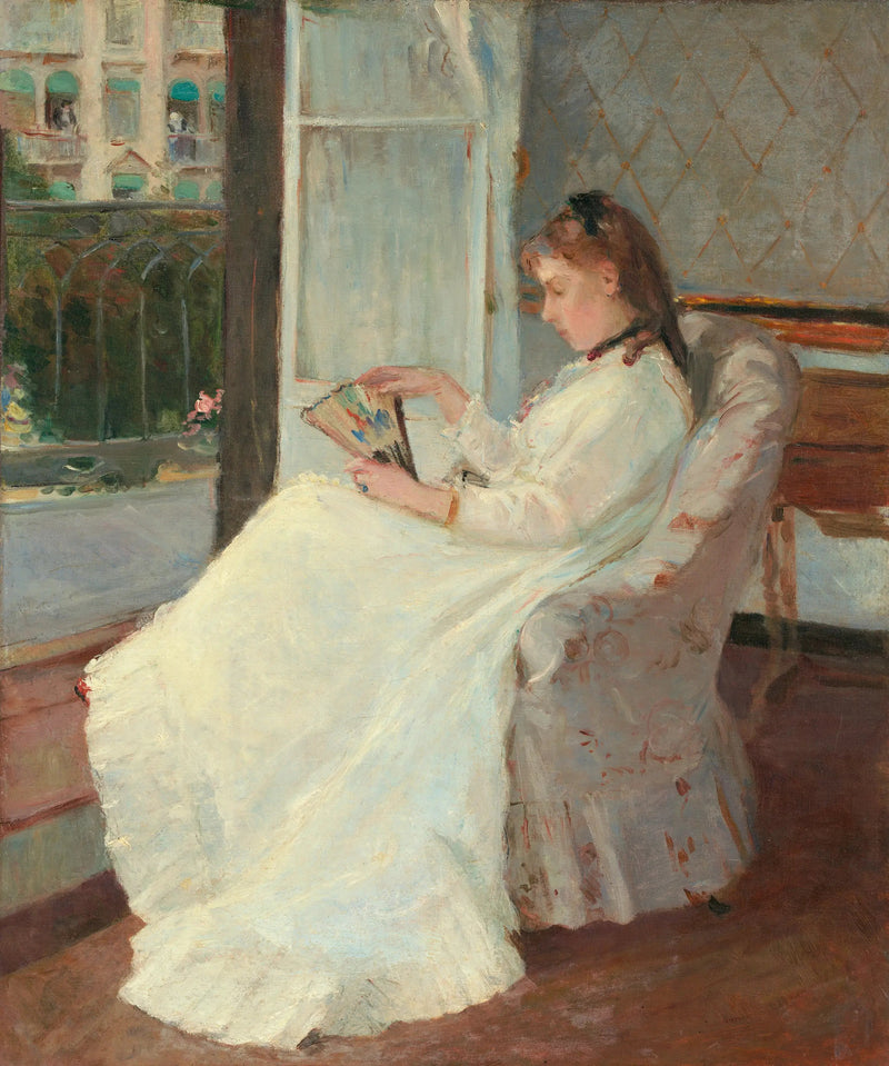 Madame Pontillon Portresi, ayrıca Penceredeki Genç Kadın - Berthe Morisot