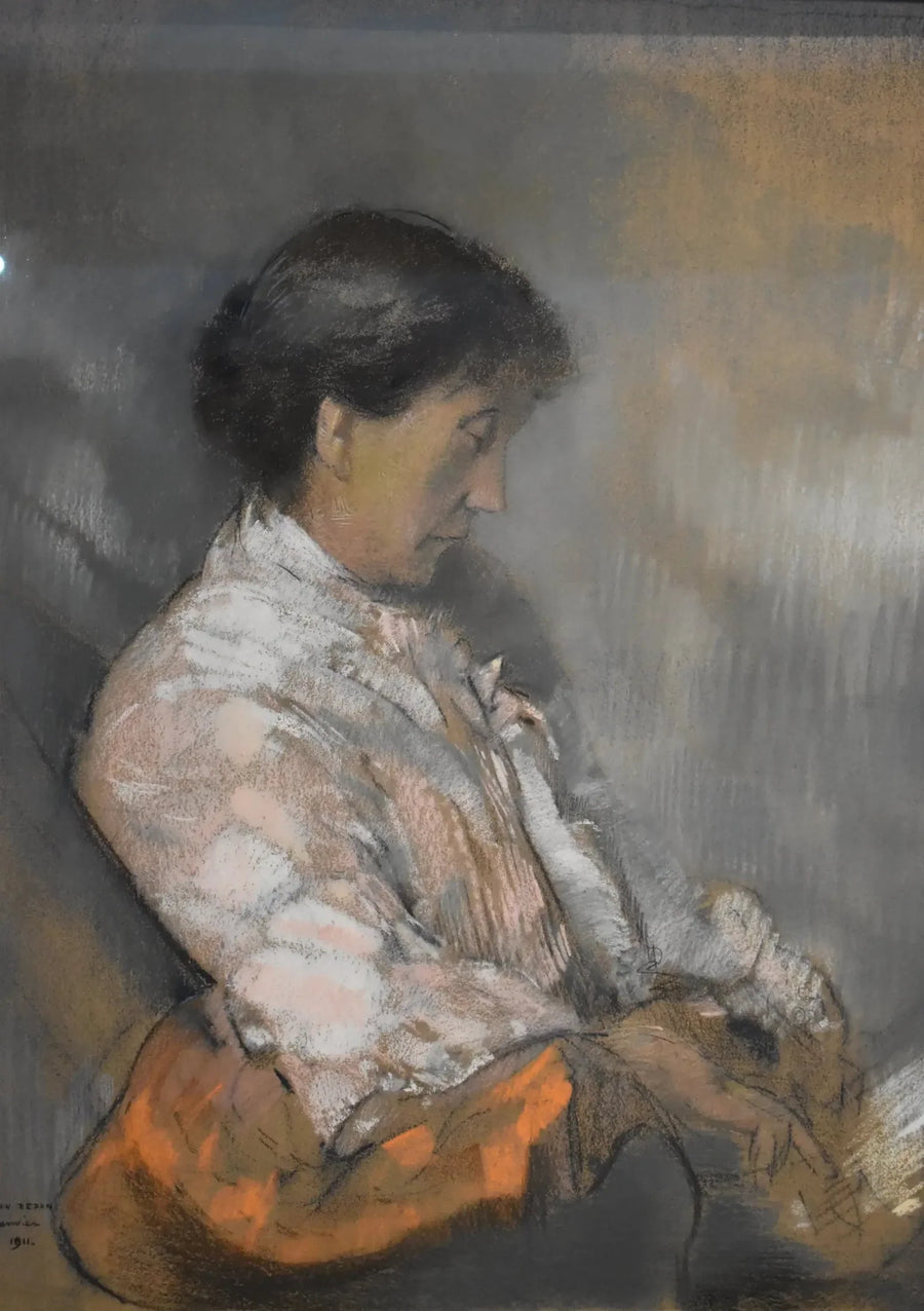 Madame Redon Portresi - Odilon Redon