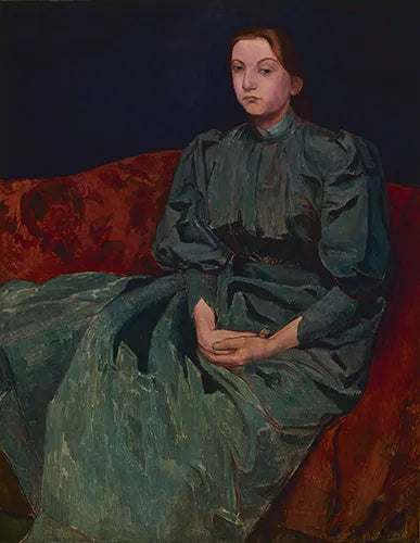 Sanatçının kız kardeşi Madeline'in Portresi - Émile Bernard