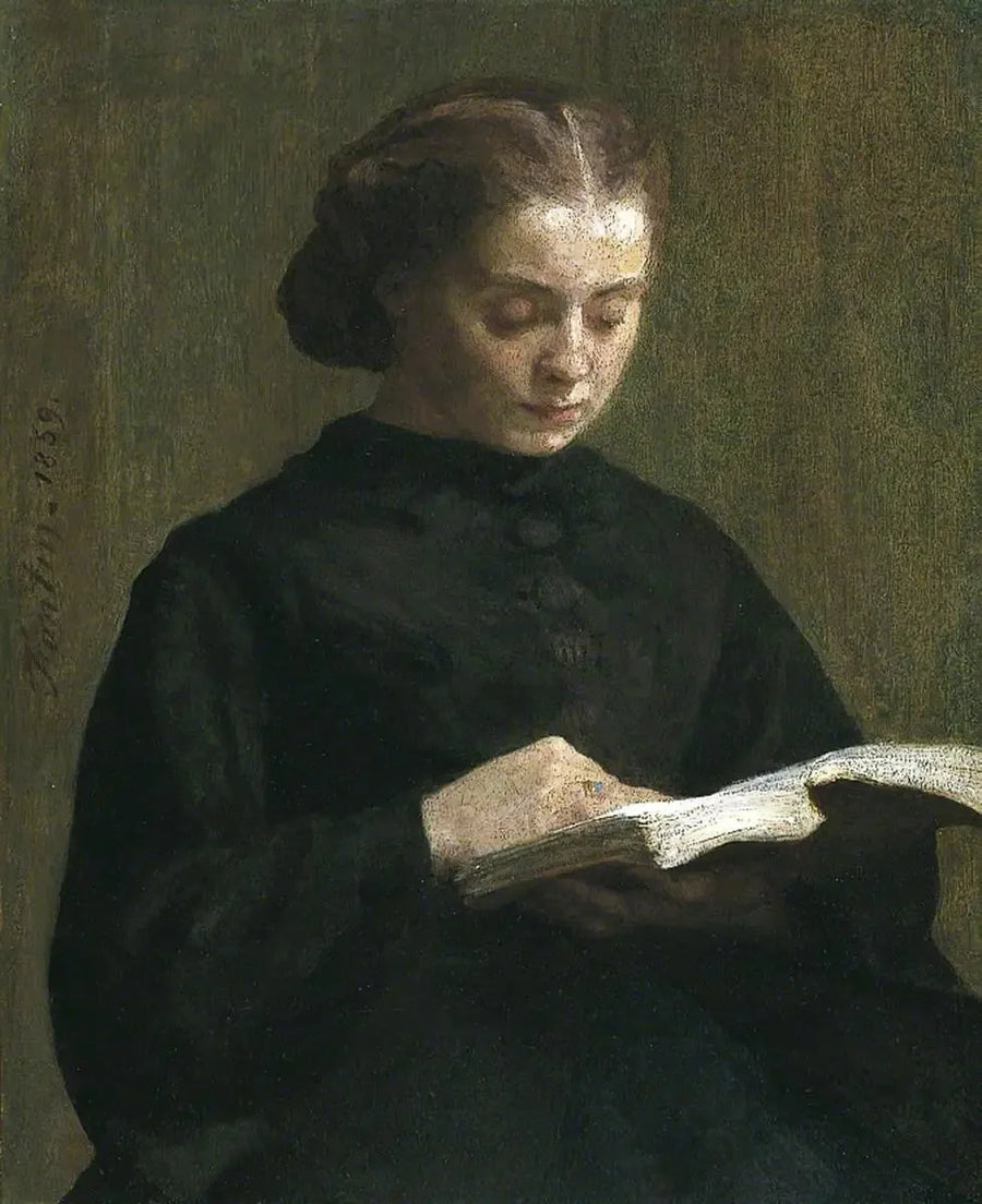 Mademoiselle Marie Fantin-Latour Portresi - Henri Fantin-Latour