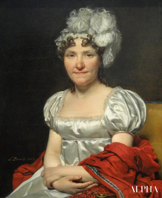 Portrait de marguerite charlotte david - Jacques-Louis David - Reproductions de tableaux et peintures haut de gamme