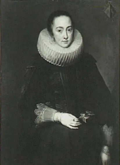 Maria Nutius Portresi (-), Jacob de Witte'nin eşi (1591-1631), yaklaşık 1618-1619 - Antoine van Dyck