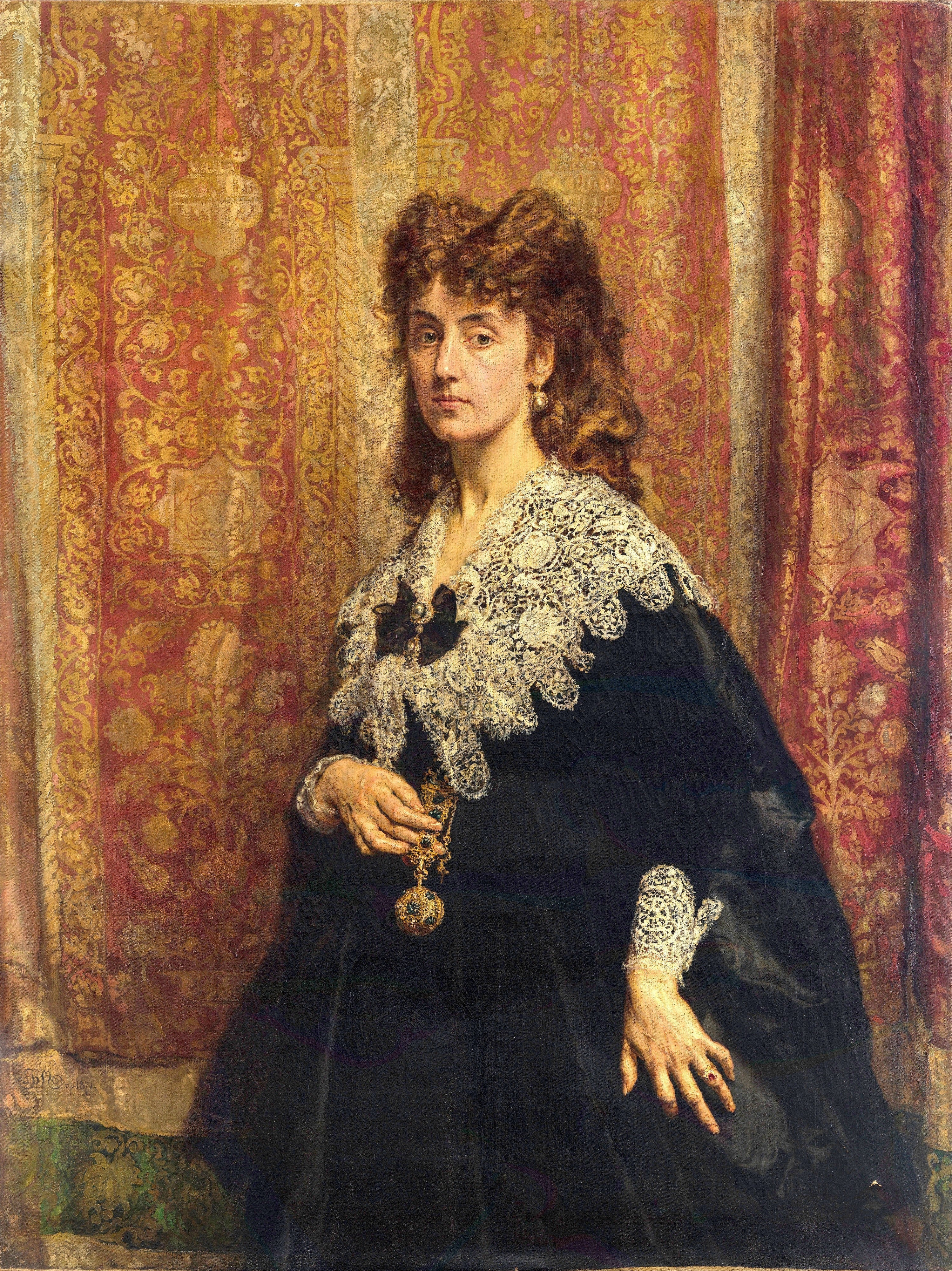 Portrait de Maria Pusłowska (1845-1926) - Jan Matejko