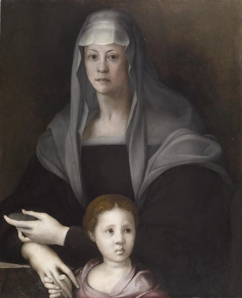 Pontormo ile Maria Salviati de Médicis Portresi ve Giulia de Médicis