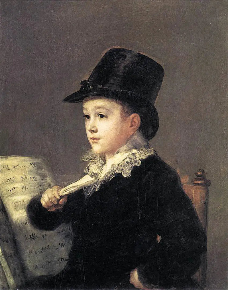 Sanatçının torunu Mariano Goya'nın Portresi - Francisco de Goya
