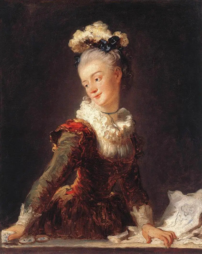 Portrait de Marie-Anne-Éléonore comtesse de Grave (1730-1807) - Jean-Honoré Fragonard - Alpha Reproduction