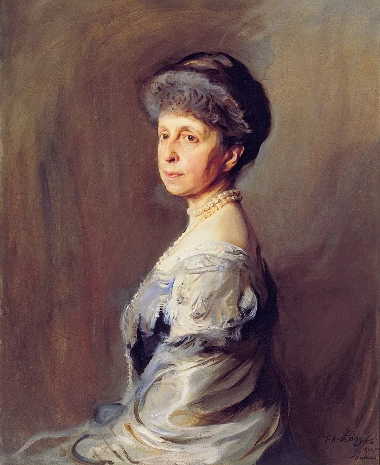 Portrait de Marie-Christine d'Autriche, reine d'Espagne - Philip de László