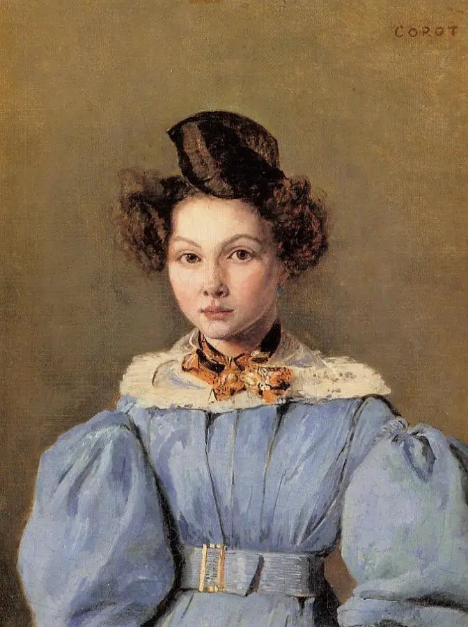 Marie-Louise Laure Sennegon Portresi - Jean-Baptiste Camille Corot