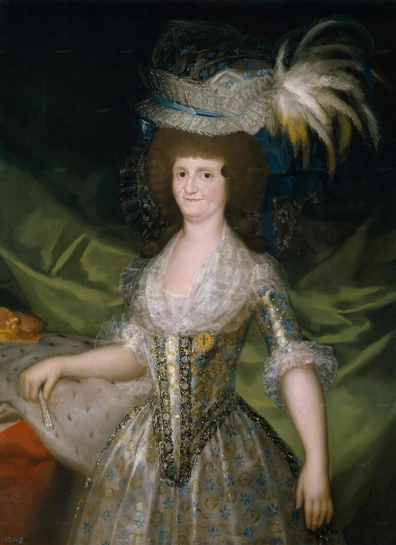 İspanya Kraliçesi Marie-Louise de Parme Portresi - Francisco de Goya