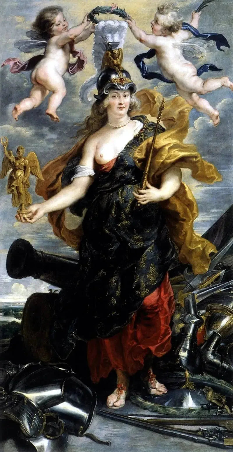 Marie de Médicis'in Bellone'ye Portresi - Peter Paul Rubens