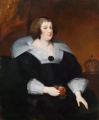 Fransa'dan Marie de Médicis portresi, anne-kraliçe (1575-1642) - Antoine van Dyck