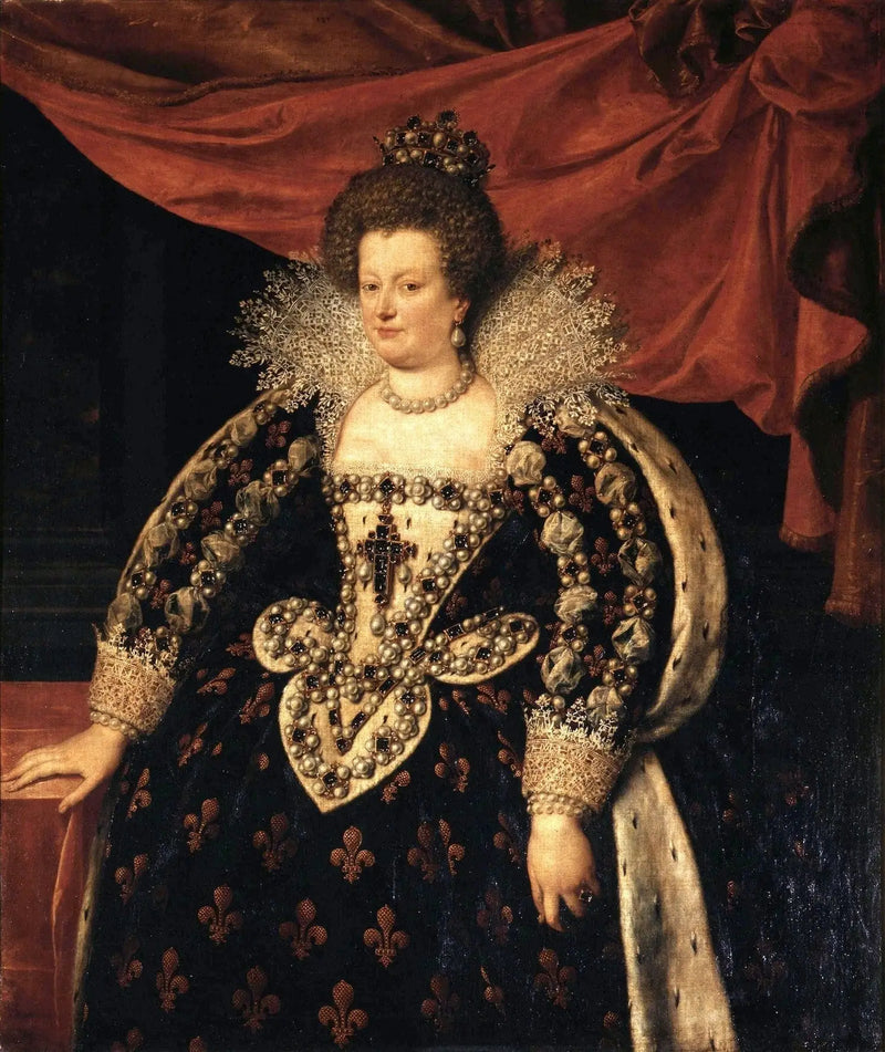 Marie de Médicis Portresi - Frans Pourbus the Younger