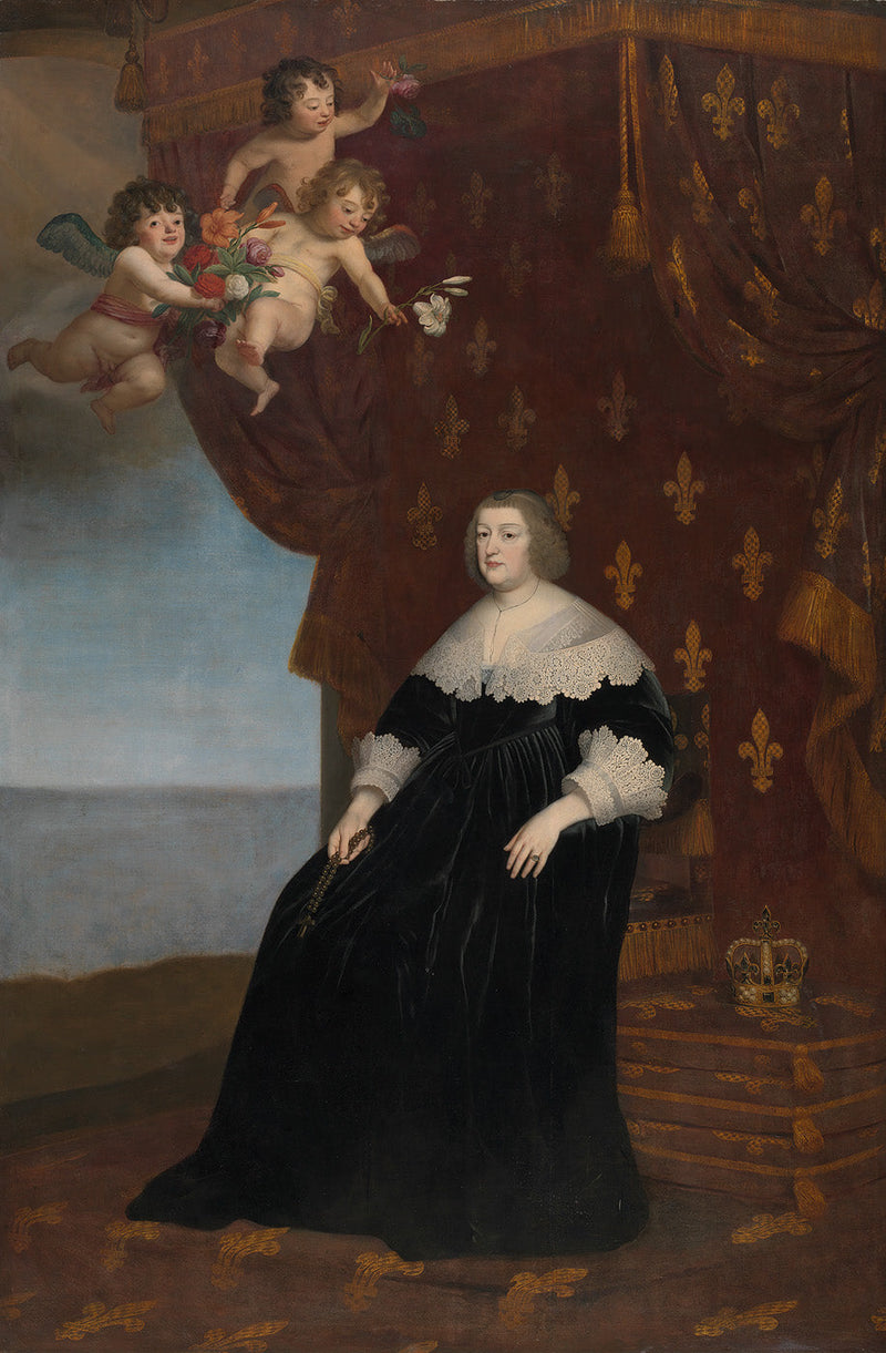 Marie de Médicis Portresi - Gerrit van Honthorst