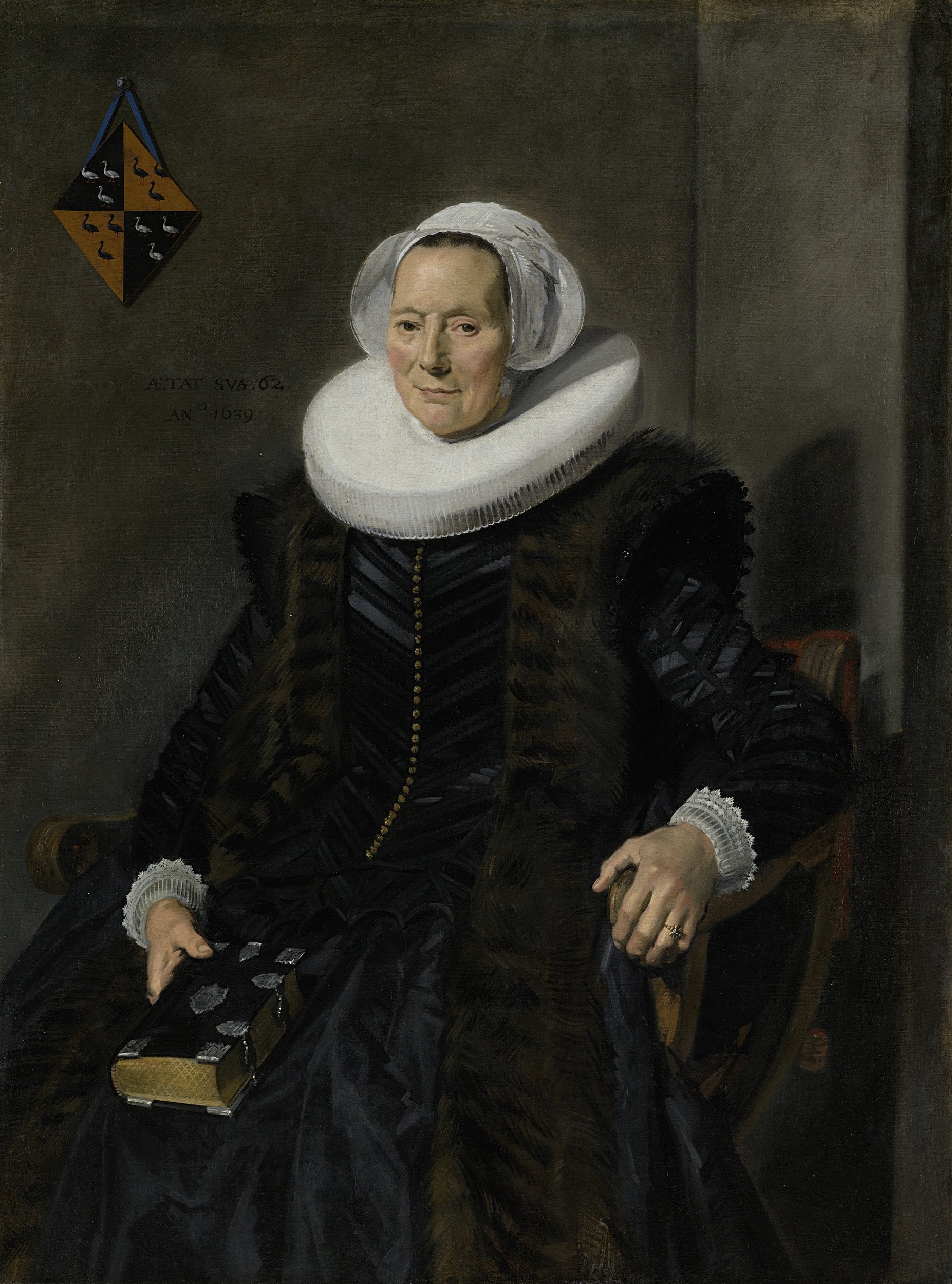 Portrait de Maritge Claesdr. Voogt (....-1644) - Frans Hals