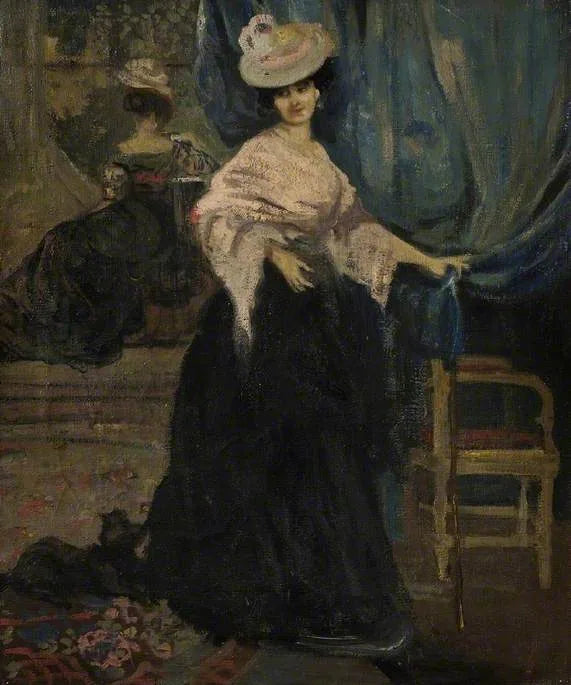 Mme Amy Halford Portresi - Charles Conder
