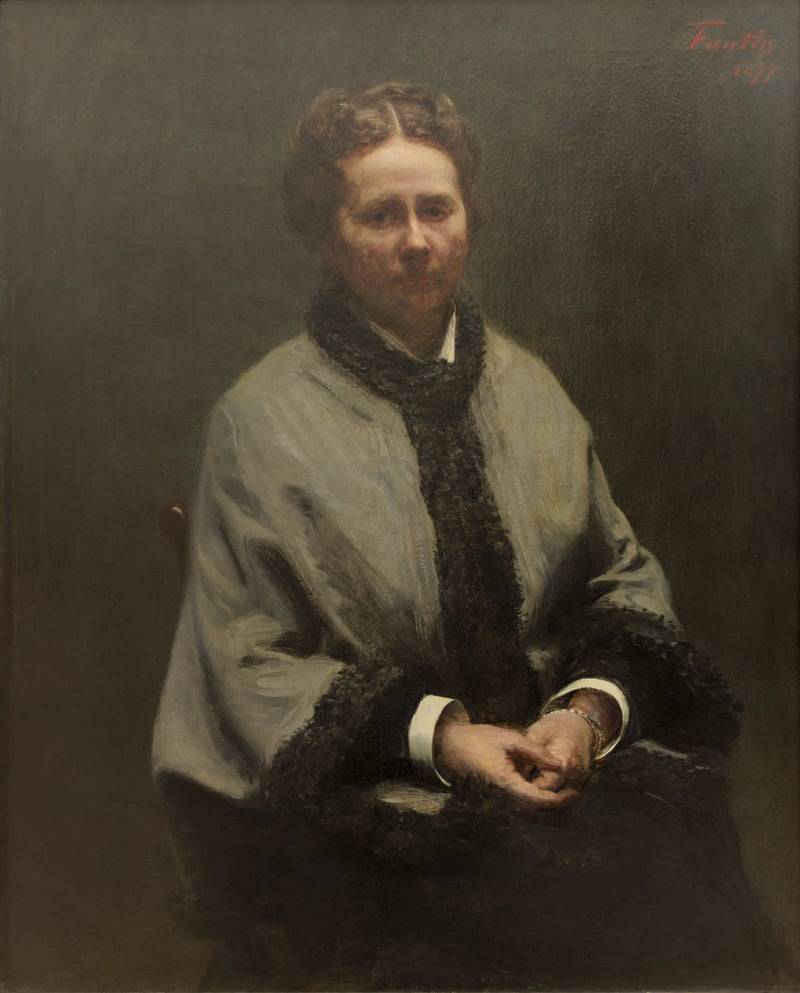 Mme Fantin-Latour Portresi - Henri Fantin-Latour
