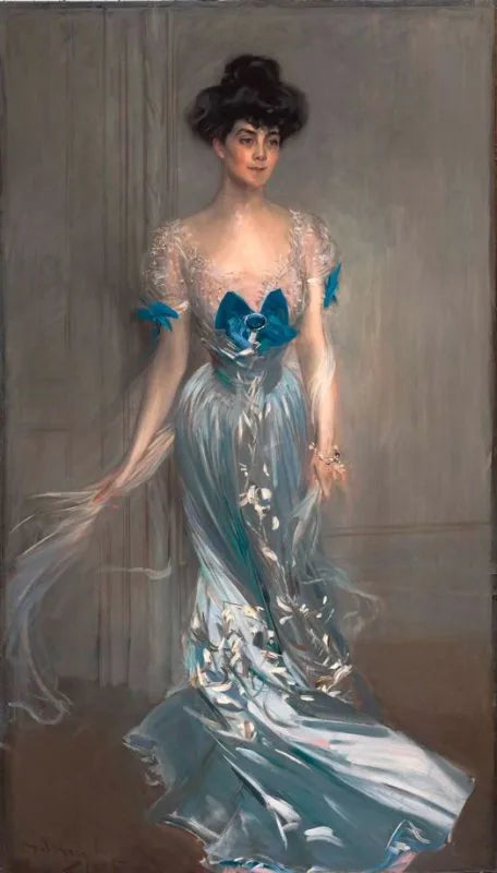Mme Graham Fair Vanderbilt Portresi (Virginia Graham Fair doğumlu) - Giovanni Boldini