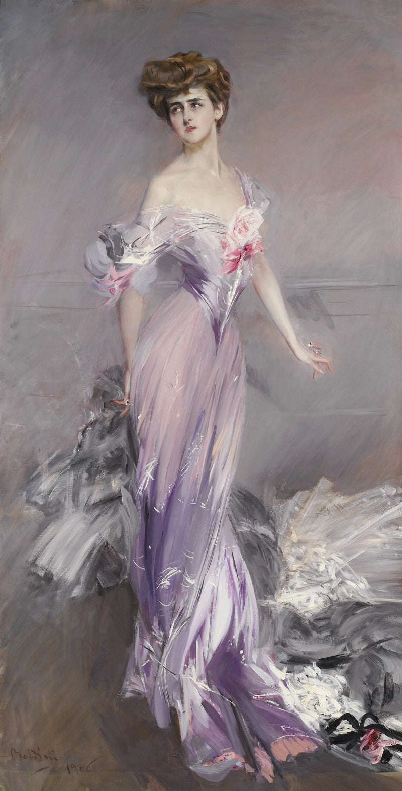Mme Howard Johnston Portresi - Giovanni Boldini