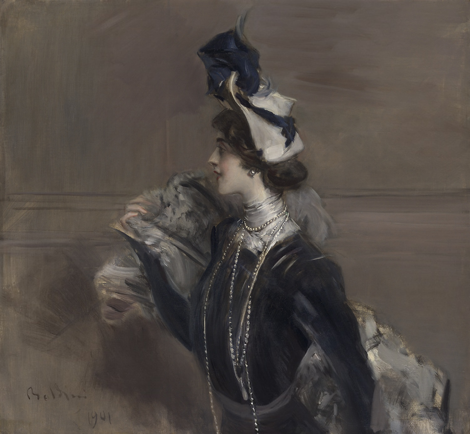Portrait de Mme. Lina Cavalieri - Giovanni Boldini