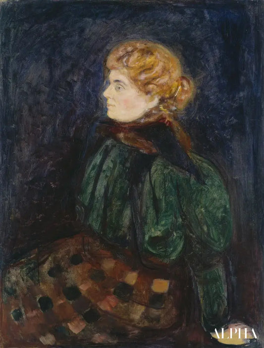 Portrait de Mme Maximilian Harden - Edvard Munch - Reproductions de tableaux et peintures haut de gamme