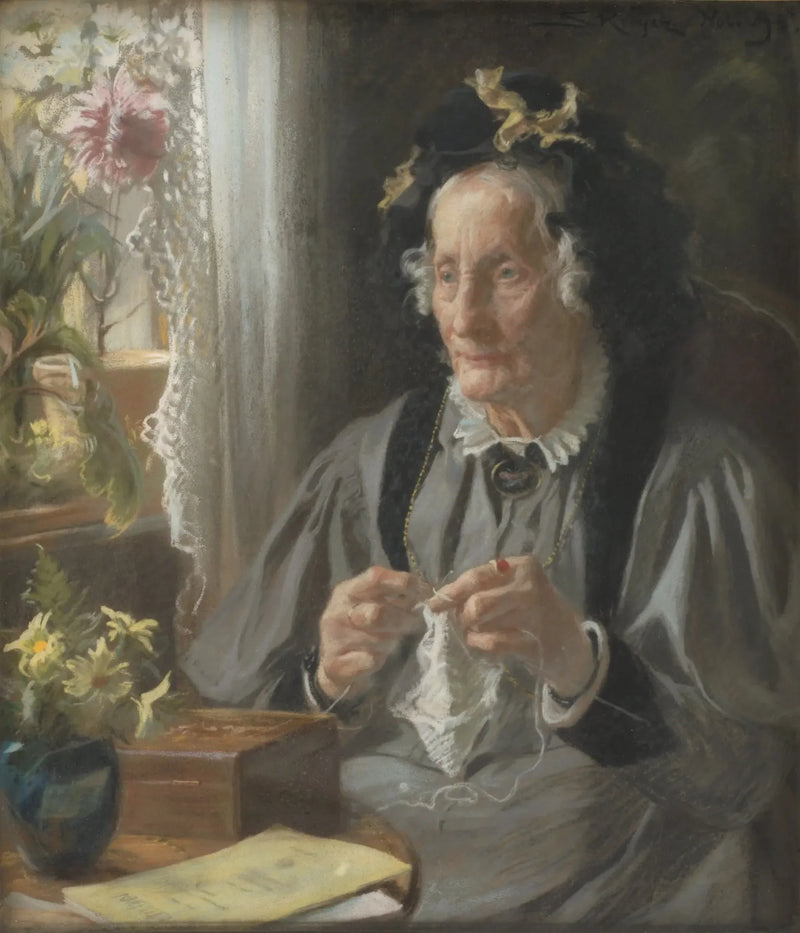 Mme S. A. Casse, Engelbreth doğumlu Portresi - Peder Severin Krøyer