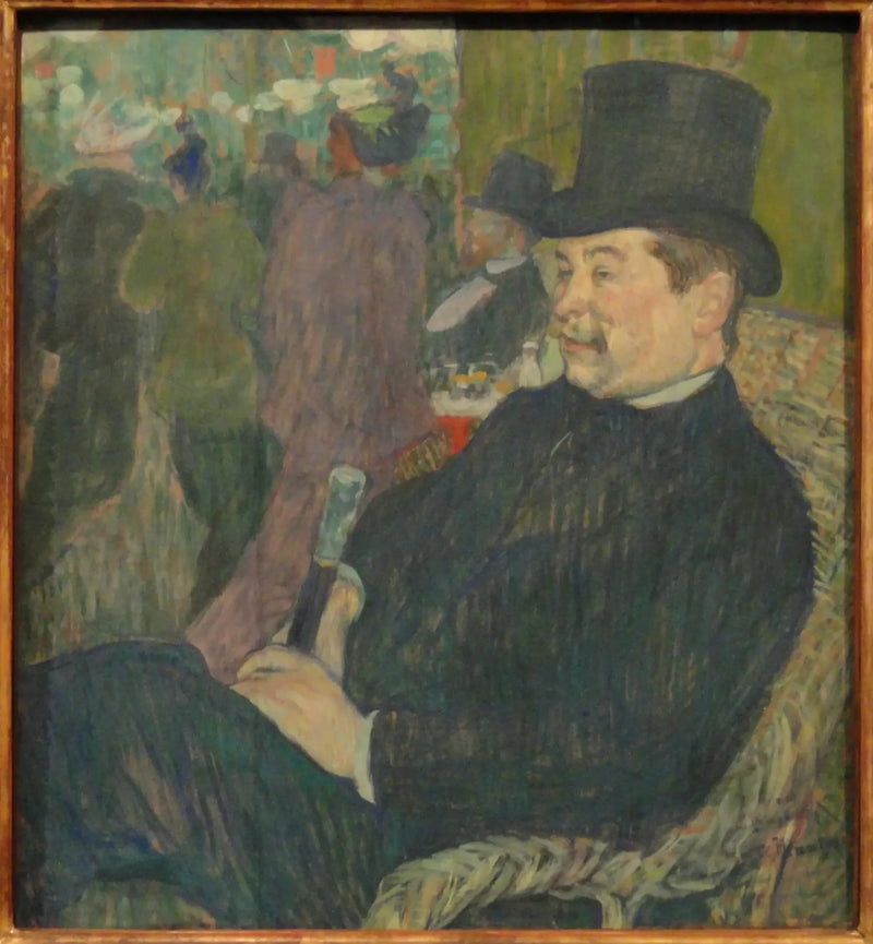 Paris Bahçesi'nde Bay Delaporte Portresi - Henri de Toulouse-Lautrec