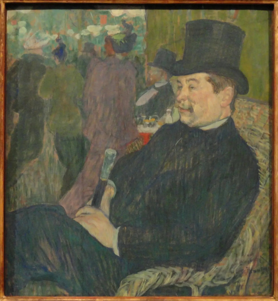 Paris Bahçesi'nde Bay Delaporte Portresi - Henri de Toulouse-Lautrec