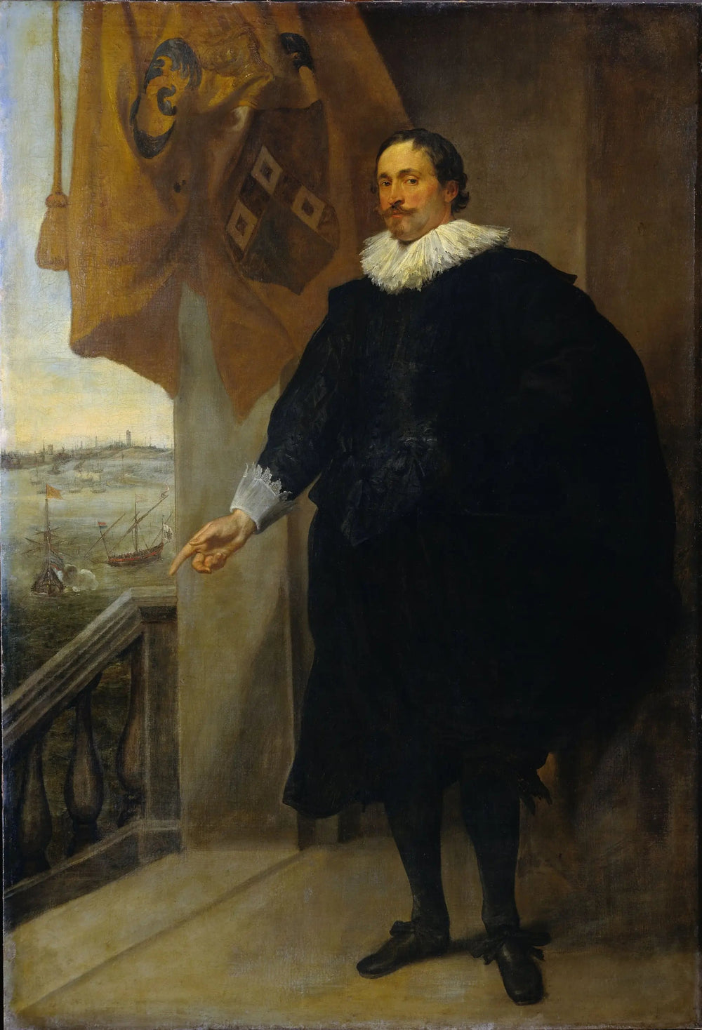 Portrait de Nicolas van der Borght. Marchand d'Anvers - Antoine van Dyck image 1 tableau peint à l’huile sur toile