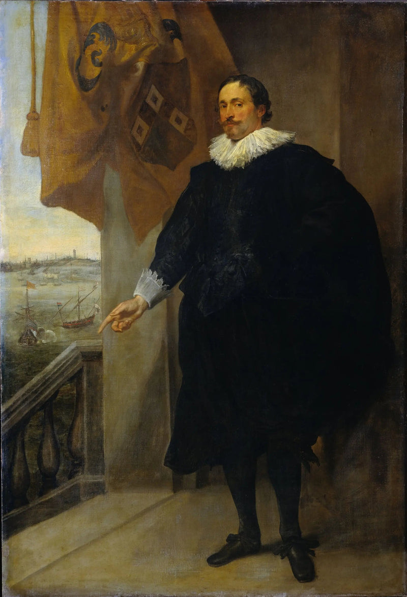 Nicolas van der Borght Portresi. Antwerpalı Tüccar - Antoine van Dyck