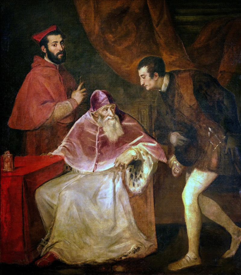 Paul III Portresi ve Torunları - Titian