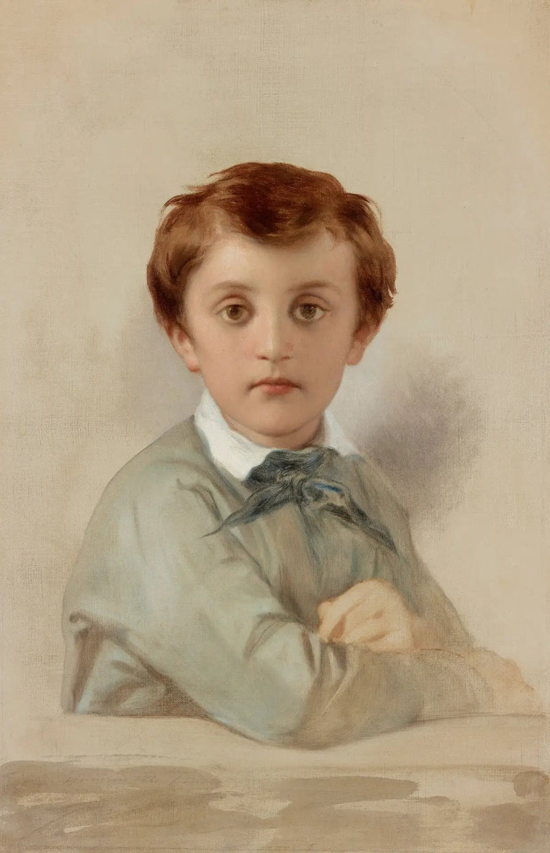 Philippe-Grégoire Delaroche portresi, sanatçının küçük oğlu - Paul Delaroche