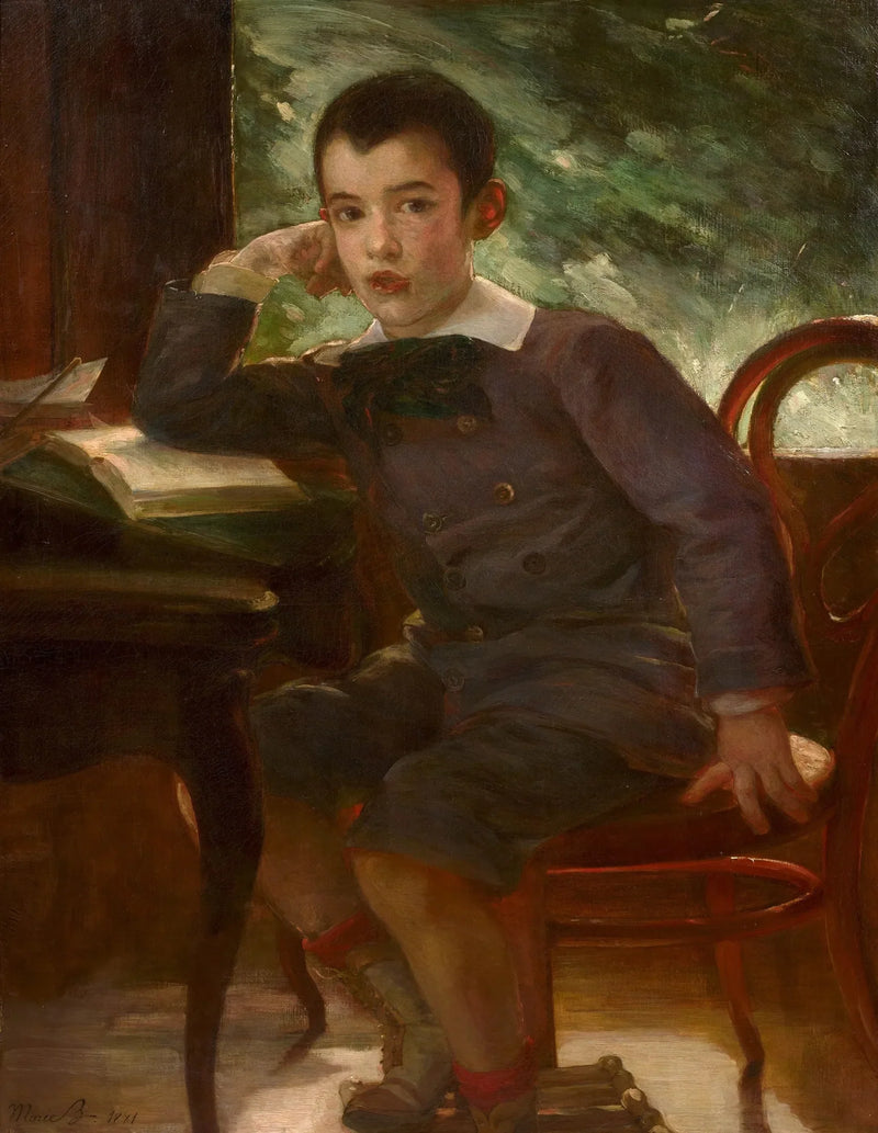 Pierre Bracquemond çocuk portresi, sanatçının oğlu - Marie Bracquemond
