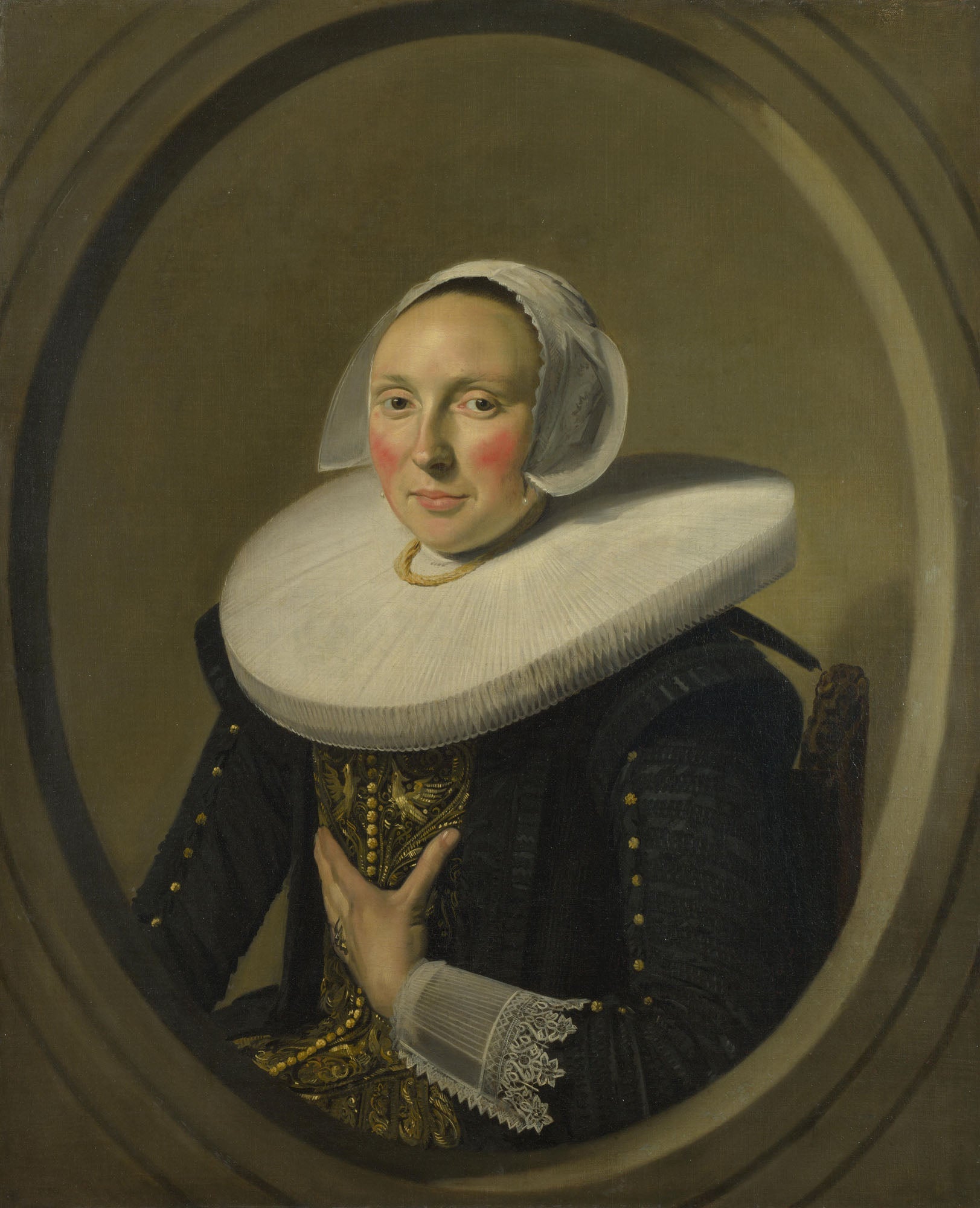 Portrait de (possible) Maria Larp ( -1675) - Frans Hals