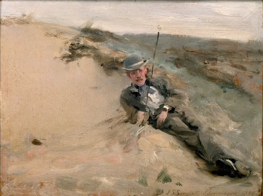 Scheveningen Plajı'nda Ralph Curtis'in Portresi - John Singer Sargent