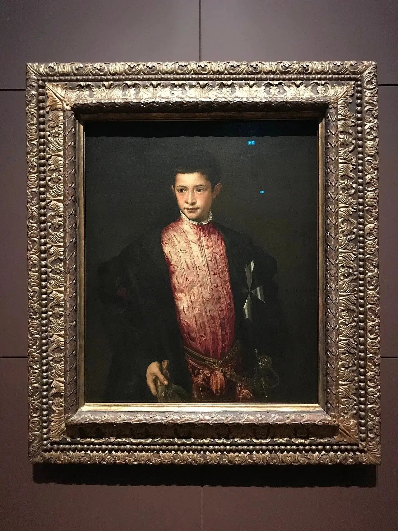 Portrait de Ranuccio Farnèse - Titian image 2 reproduction artisanale de tableau
