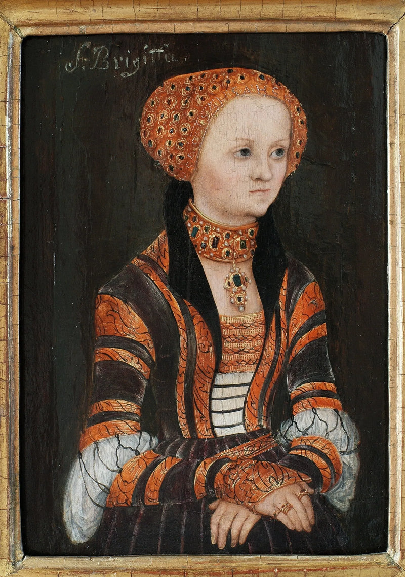 İsveçli Azize Brigitte Portresi - Lucas Cranach the Elder