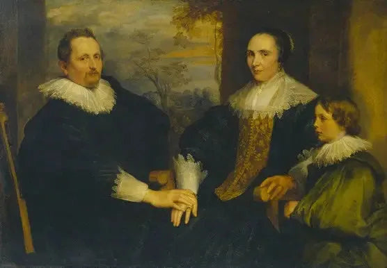 Sebastiaan Leerse, eşi ve oğlu Portresi - Antoine van Dyck