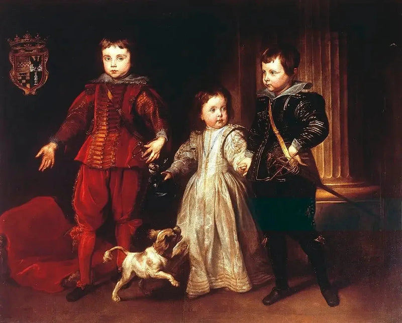 Spinola ailesinden üç çocuğun portresi - Antoine van Dyck
