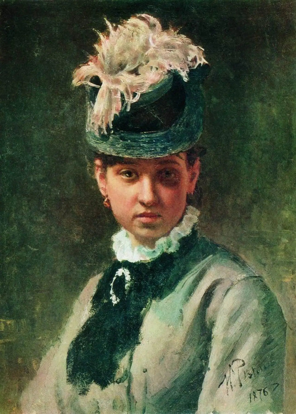 Portrait de Vera Repina - Ilya Repin - Alpha Reproduction