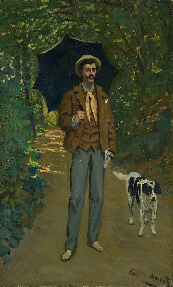 Victor Jacquemont'un Şemsiyeli Portresi - Claude Monet