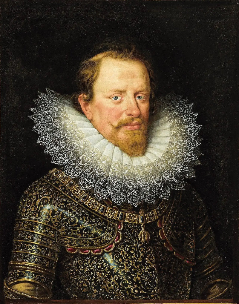 Vincenzo Gonzaga, Mantova Dükü'nün Portresi, zırh ve Altın Postu Nişanı takarken - Frans Pourbus the Younger