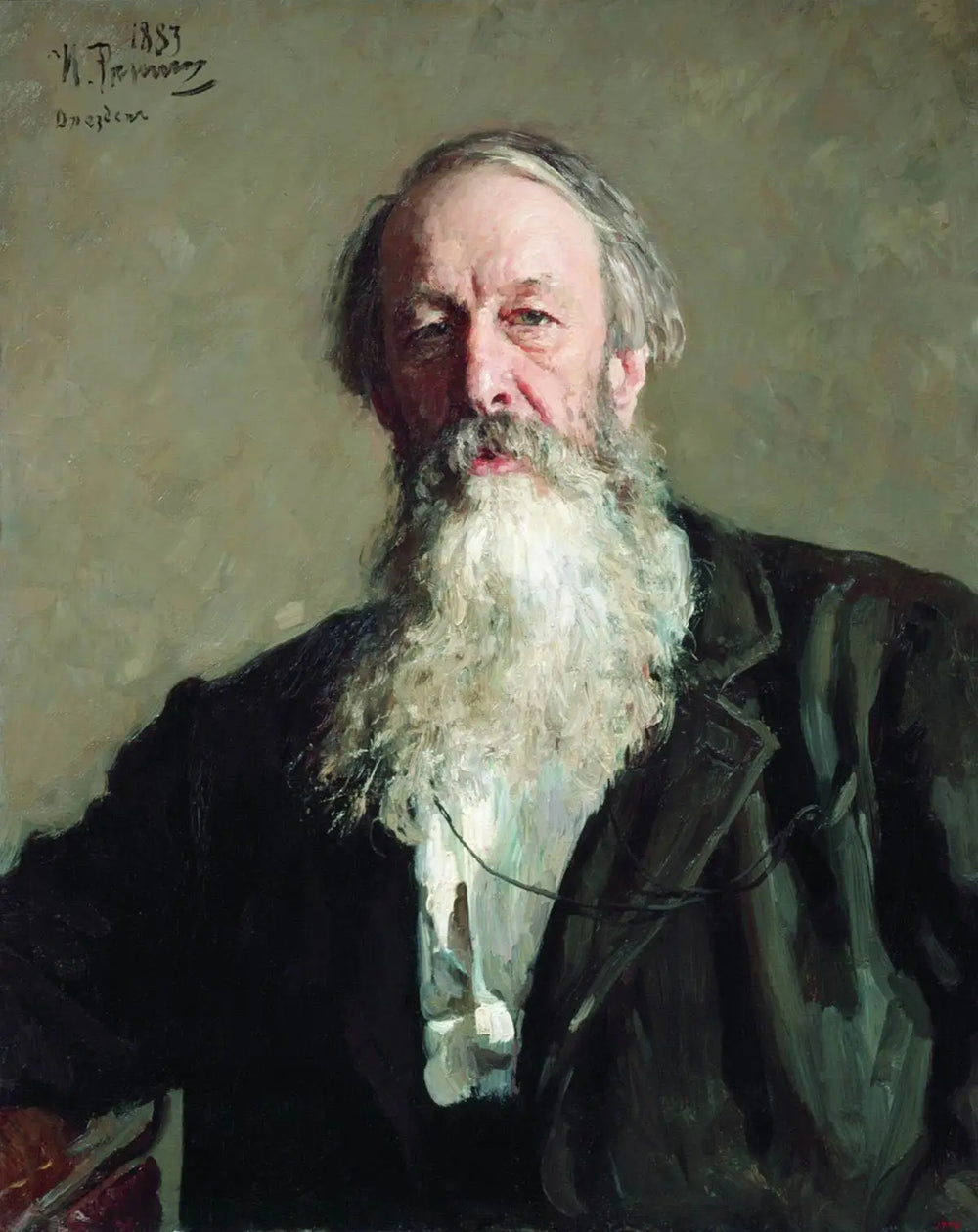 Portrait de Vladimir Stasov - Ilya Repin - Alpha Reproduction