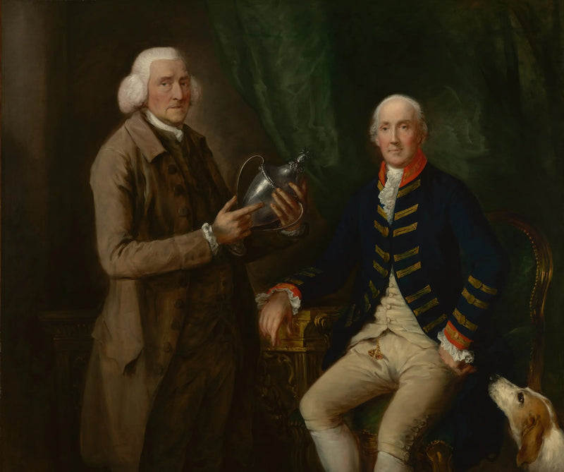 William Anne Hollis, 4. Essex Kontu'nun Portresi, Watford'tan Thomas Clutterbuck'a bir kupa hediye ederken - Thomas Gainsborough
